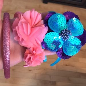 Three girls headbands